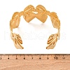 304 Stainless Steel Cuff Bangles for Women BJEW-P347-02B-5