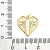 Brass Micro Pave Cubic Zirconia Pendants KK-Z100-20G-01-3