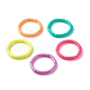 Candy Color Chunky Acrylic Curved Tube Beads Stretch Bracelets for Women BJEW-JB07312-1