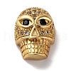 Rack Plating Brass with Cubic Zirconia Beads KK-S406-11G-1
