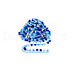 AHADERMAKER 6.5 Yards Gradient Color Polyester Pom Pom Ball Tassel Ribbons DIY-GA0006-95B-8