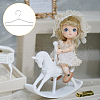 SUPERFINDINGS 50Pcs Mini Iron Clothing Hanger AJEW-FH0004-38A-P-6
