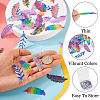  48Pcs 6 Colors Ion Plating(IP) 201 Stainless Steel Filigree Pendants STAS-TA0001-87-6