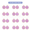 Craftdady 9 Sets 9 Colors Alloy Enamel Pendants ENAM-CD0001-11-3