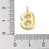 Rack Plating Brass Balloon Letter Pendants KK-C050-01G-B-3