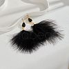 Feather Dangle Earrings PW-WGF7BCA-01-1