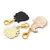 Halloween Alloy Enamel Pendant Locking Stitch Markers HJEW-AB00062-2
