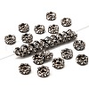 Brass Rhinestone Spacer Beads RB-A014-L6mm-01B-NF-1