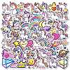 50Pcs Cartoon Unicorn Paper Sticker STIC-C012-03-2