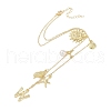 Bohemian Summer Beach Style 18K Gold Plated Shell Shape Initial Pendant Necklaces IL8059-23-2