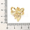 Rack Plating Brass Micro Pave Clear Cubic Zirconia Pendants KK-A206-05B-G-3