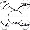 Olycraft 8Pcs 4 Style Link Bracelet BJEW-OC0001-05-4