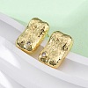 Rectangle Brass Micro Pave Cubic Zirconia Stud Earrings EJEW-R025-21G-3
