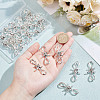 FIBLOOM 30Pcs Tibetan Style Alloy Knot Link Connector Charms FIND-FI0001-05-3
