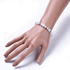 Cat Eye Beads Stretch Bracelets BJEW-JB04401-01-3