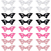 SUNNYCLUE 40Pcs 4 Colors Baking Paint Opaque Alloy Beads FIND-SC0011-78-1