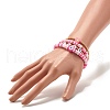 Handmade Polymer Clay Heishi Beads Stretch Bracelets Set BJEW-JB07406-03-7