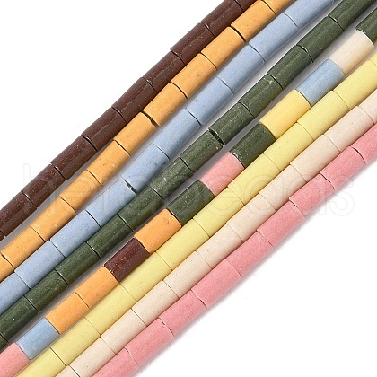 Handmade Porcelain Imitation Lava Rock Beads Strands PORC-A029-02-1