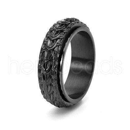 Rotatable Stainless Steel Finger Ring PW-WG50513-19-1
