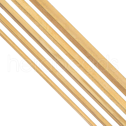 BENECREAT 5Pcs 5 Style Brass Craft Sticks KK-BC0007-93-1