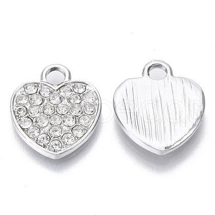 Alloy Rhinestone Pendants X-PALLOY-S133-003P-1