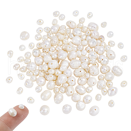  2 Strands 2 Style Grade A Natural Cultured Freshwater Pearl Beads Strands PEAR-NB0001-25-1