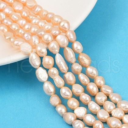 Natural Cultured Freshwater Pearl Beads Strands PEAR-P064-20J-03B-1