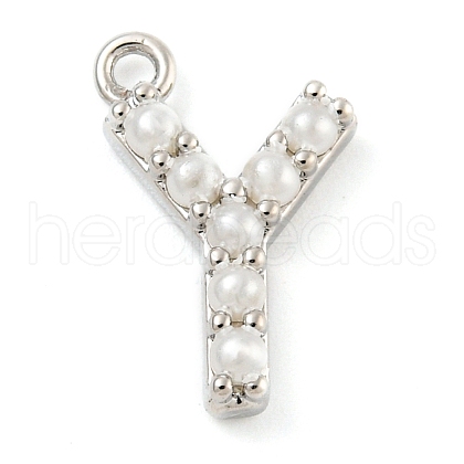 Plastic Imitation Pearl Pendants KK-P230-17P-Y-1