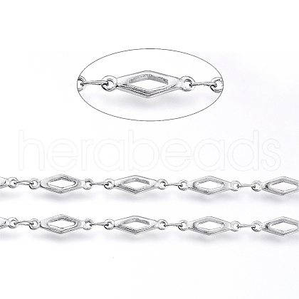 Tarnish Resistant 304 Stainless Steel Link Chains CHS-G014-07P-1