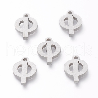 304 Stainless Steel Pendants STAS-A045-22P-1