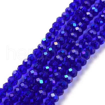 Electroplate Glass Beads Strands EGLA-A034-T10mm-L16-1