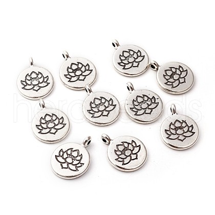 Tibetan Style Alloy Pendants X-PALLOY-WH0066-30AS-1
