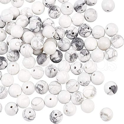 Olycraft Natural Howlite Beads Strands G-OC0001-51-1