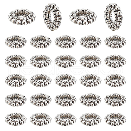 100Pcs Tibetan Style Alloy Spacer Beads TIBEB-LP0001-05-1