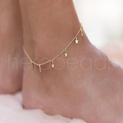 Alloy Tassel Anklets for Women FS-WG28E13-03-1