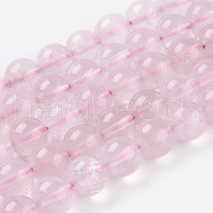 Natural Rose Quartz Beads Strands G-C076-12mm-3-1