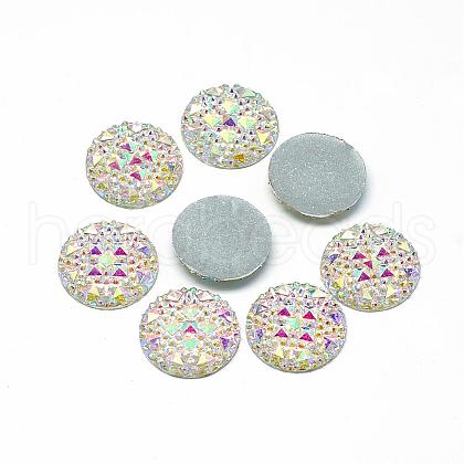 Resin Cabochons CRES-Q192-10mm-10AB-1
