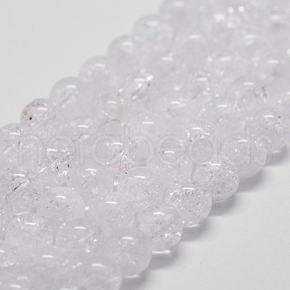 Natural Crackle Quartz Beads Strands X-G-D840-01-4MM-1