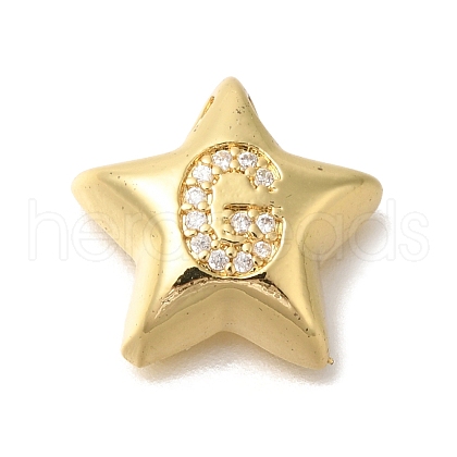Rack Plating Brass Micro Pave Cubic Zirconia Pendants KK-I722-05G-G-1