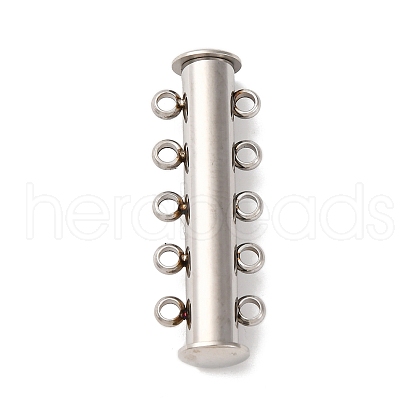 304 Stainless Steel Slide Lock Clasps STAS-A117-07A-P-1