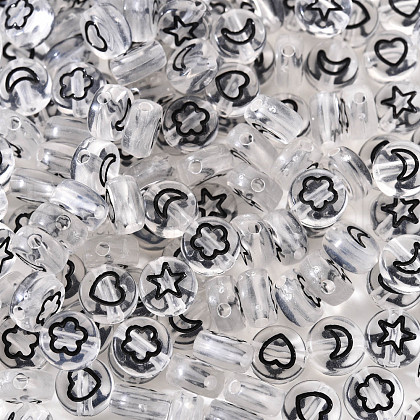 Transparent Acrylic Beads TACR-YW0001-12B-1