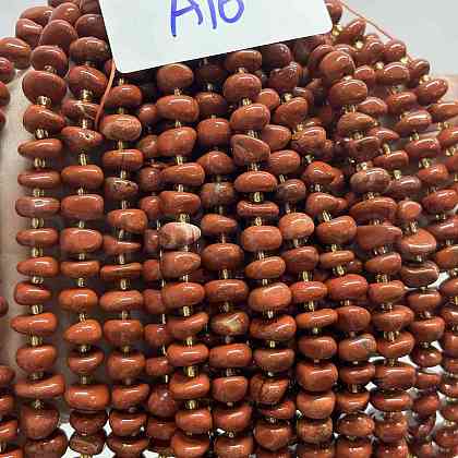 Natural Red Jaseper Beads Strands G-RM250109-A16-1