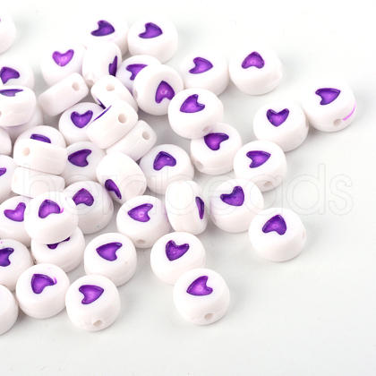 Opaque Acrylic Beads SACR-Q126-07G-1