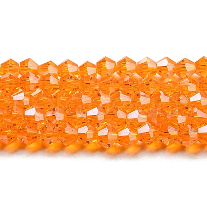 Transparent Electroplate Glass Beads Strands EGLA-A039-T4mm-A23-1
