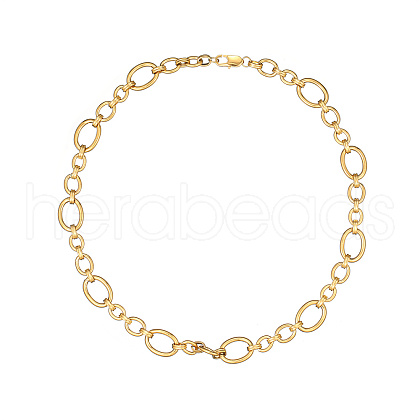 Stylish Unisex Stainless Steel Irregular Buckle Bracelet/Necklace VP8576-3-1