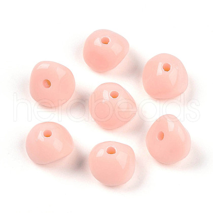 Opaque Acrylic Beads SACR-T017-33B-1