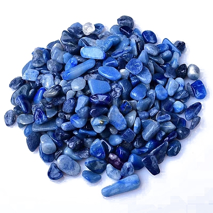 Dyed & Heated Natural Blue Aventurine Tumbled Chips PW-WGA7DCE-33-1