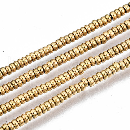Electroplate Non-magnetic Synthetic Hematite Beads Strands G-T114-85G-1