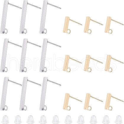 Unicraftale 304 Stainless Ear Stud Components STAS-UN0009-79-1