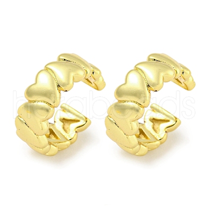 Brass Cuff Earrings EJEW-C104-018G-1